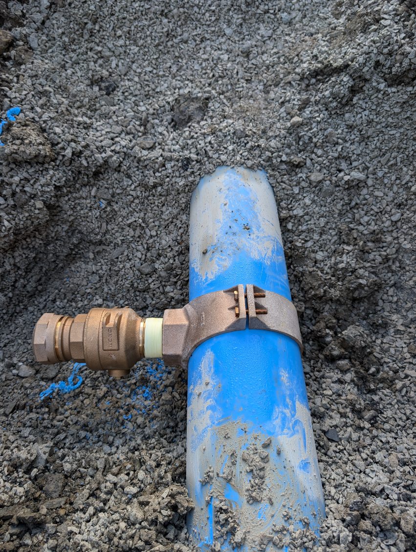 Water and utility line installation