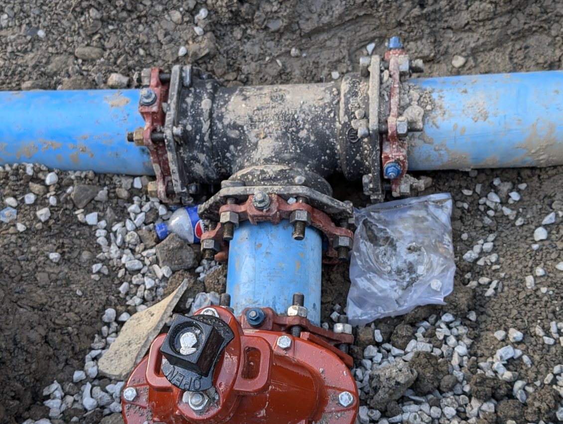 Water line installation by East76